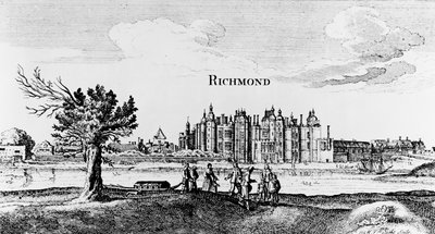 Richmond Palace, engraved by Michiel van der Gucht by English School